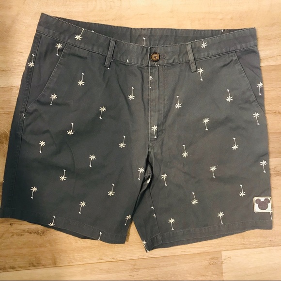 Junk Food Clothing Pants - Junk food shorts Mickey Mouse palm trees Disney